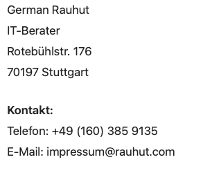 Kontak Impressum